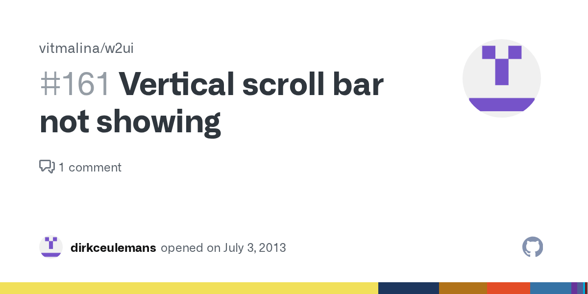 Vertical scroll bar not showing · Issue 161 · vitmalina/w2ui · GitHub