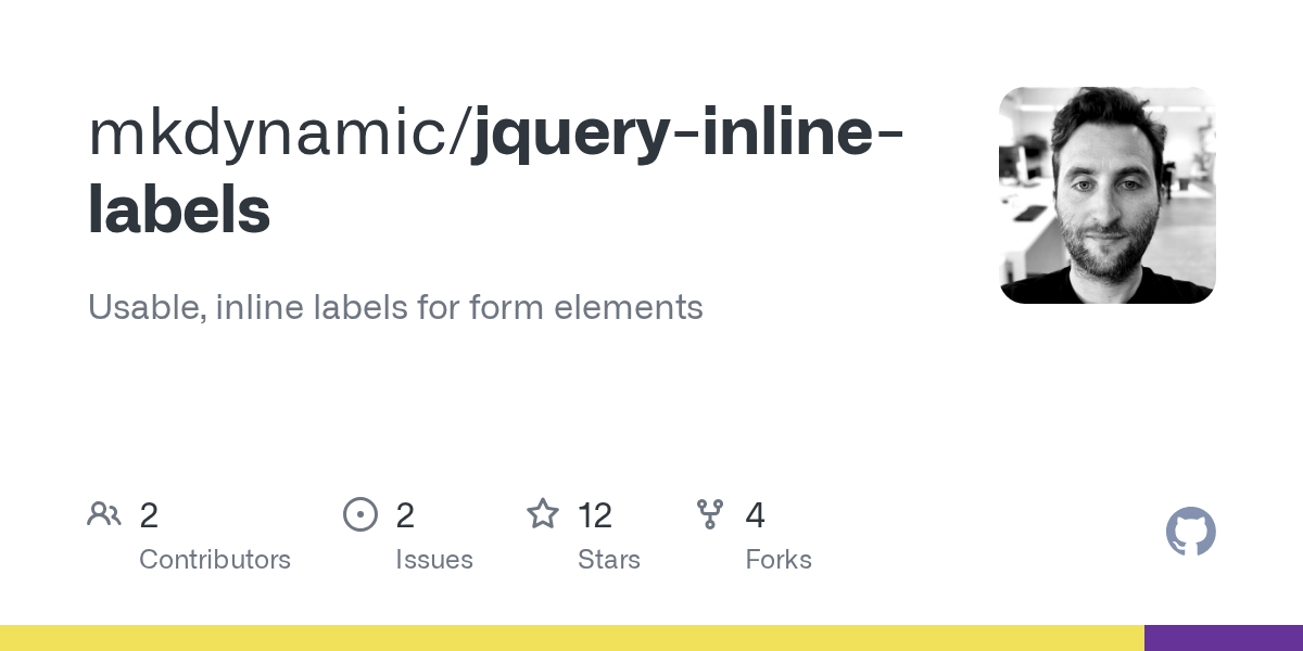 GitHub mkdynamic/jqueryinlinelabels Usable, inline labels for form