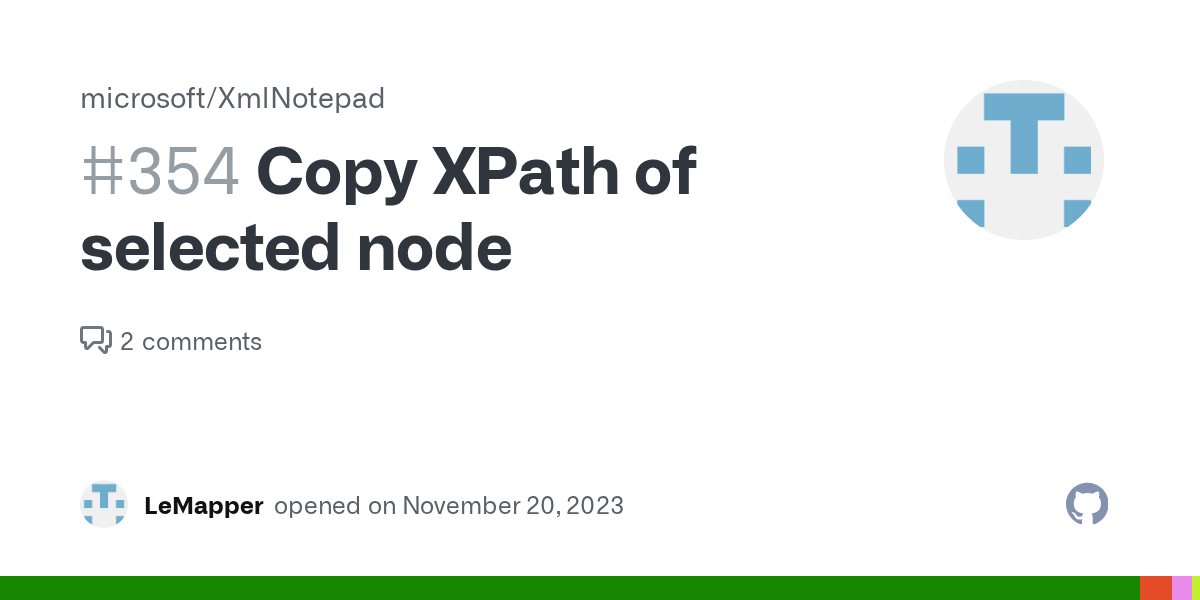 Copy XPath of selected node · Issue 354 · microsoft/XmlNotepad · GitHub