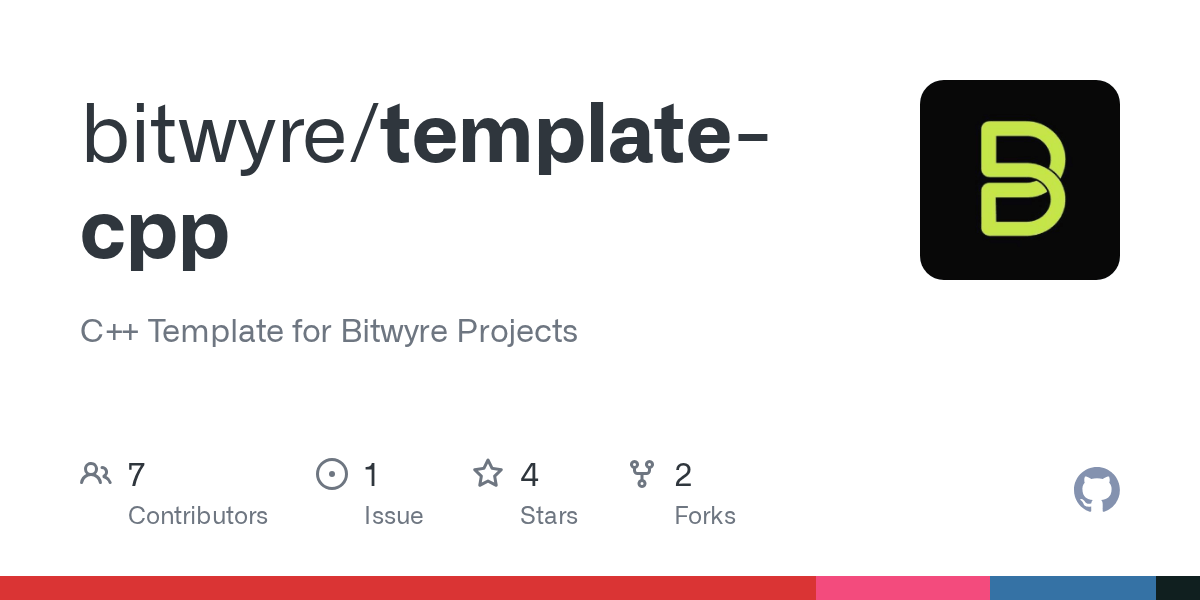 GitHub bitwyre/templatecpp C++ Template for Bitwyre Projects