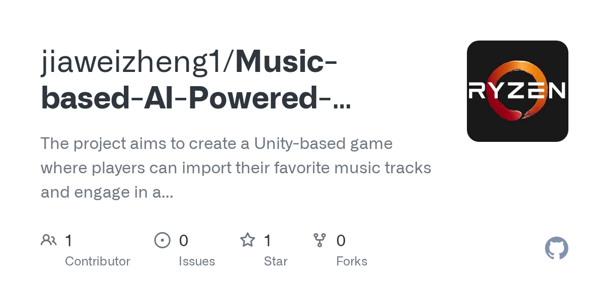 GitHub jiaweizheng1/MusicbasedAIPoweredRhythmGame The project