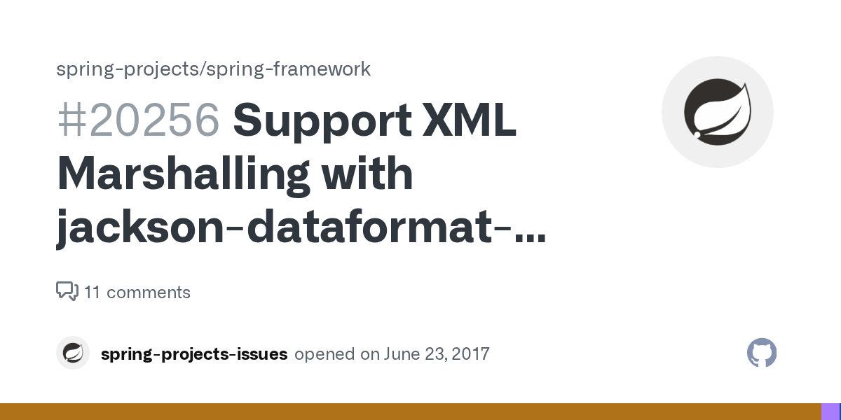 Support XML Marshalling with jacksondataformatxml in Flux [SPR