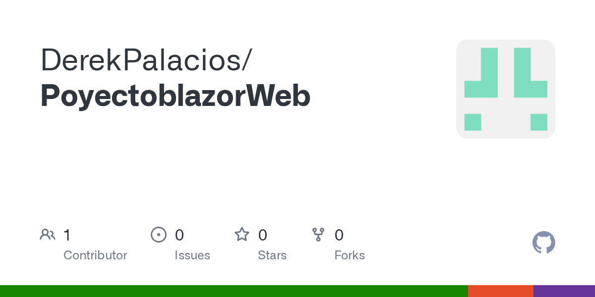 GitHub - DerekPalacios/PoyectoblazorWeb
