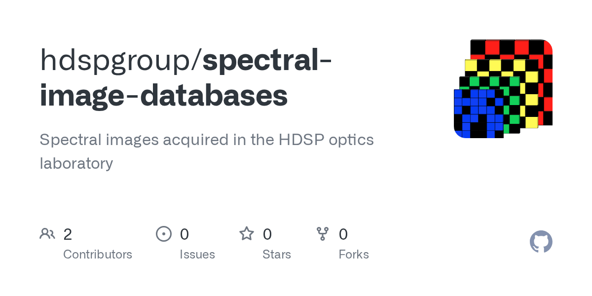 GitHub hdspgroup/spectralimagedatabases Spectral images acquired