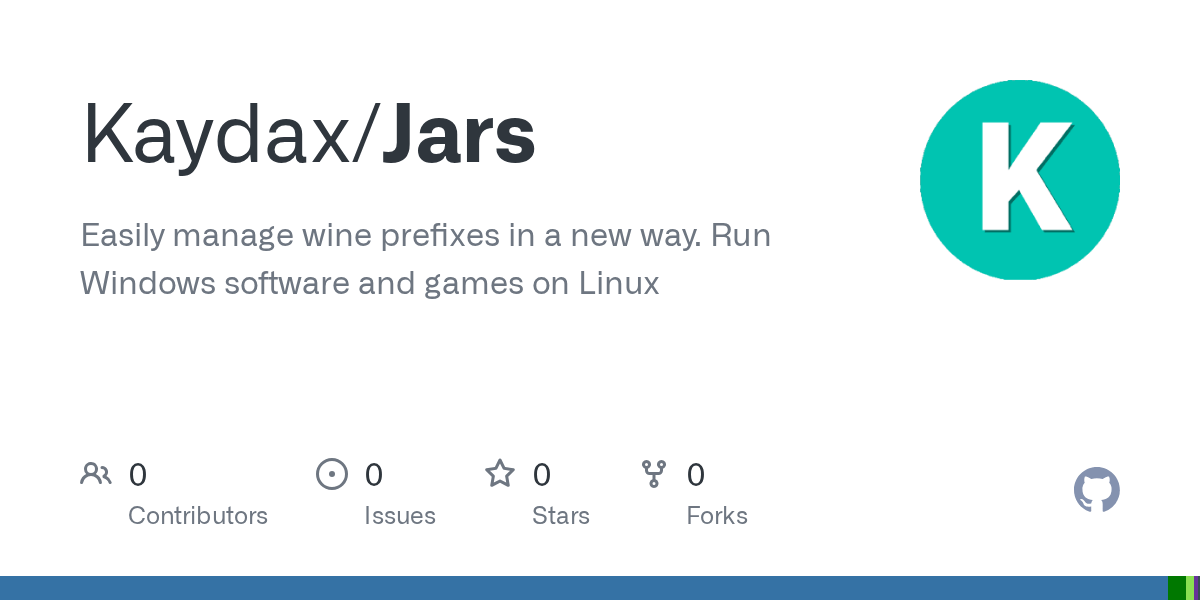 GitHub Kaydax/Jars Easily manage wine prefixes in a new way. Run