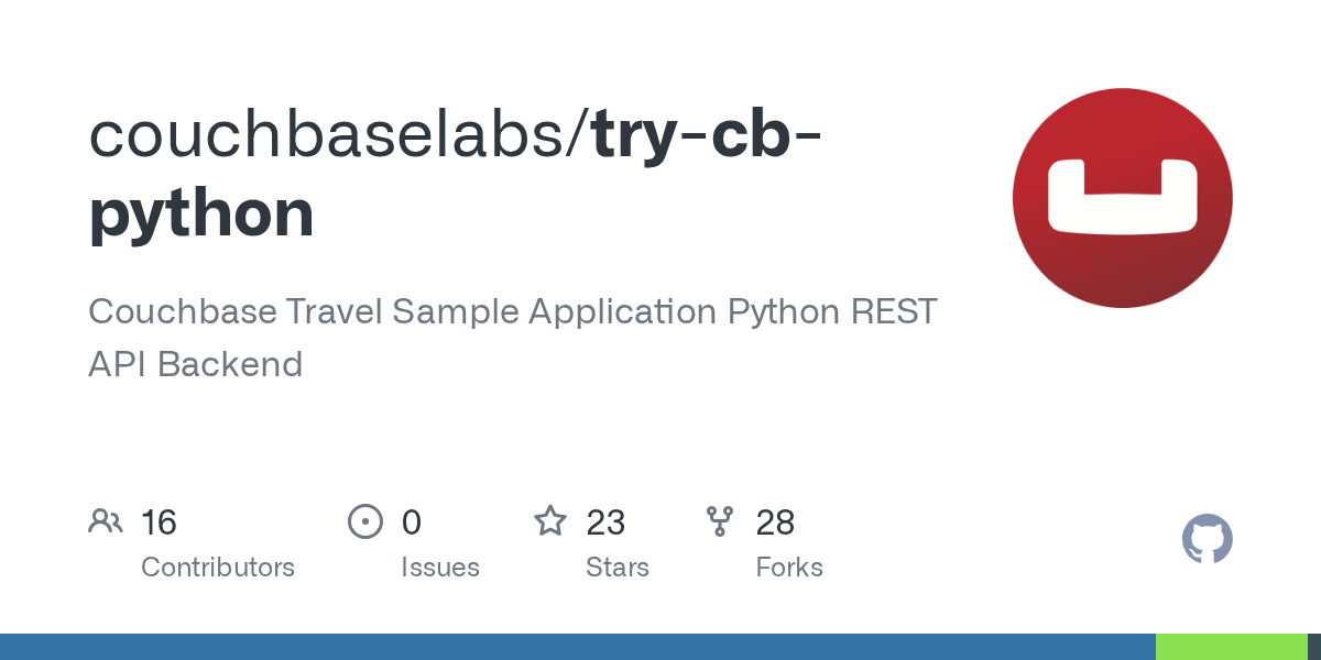 GitHub couchbaselabs/trycbpython Couchbase Travel
