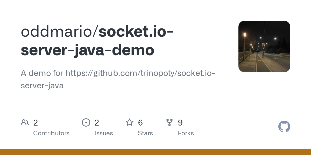 GitHub oddmario/socket.ioserverjavademo A demo for https//github