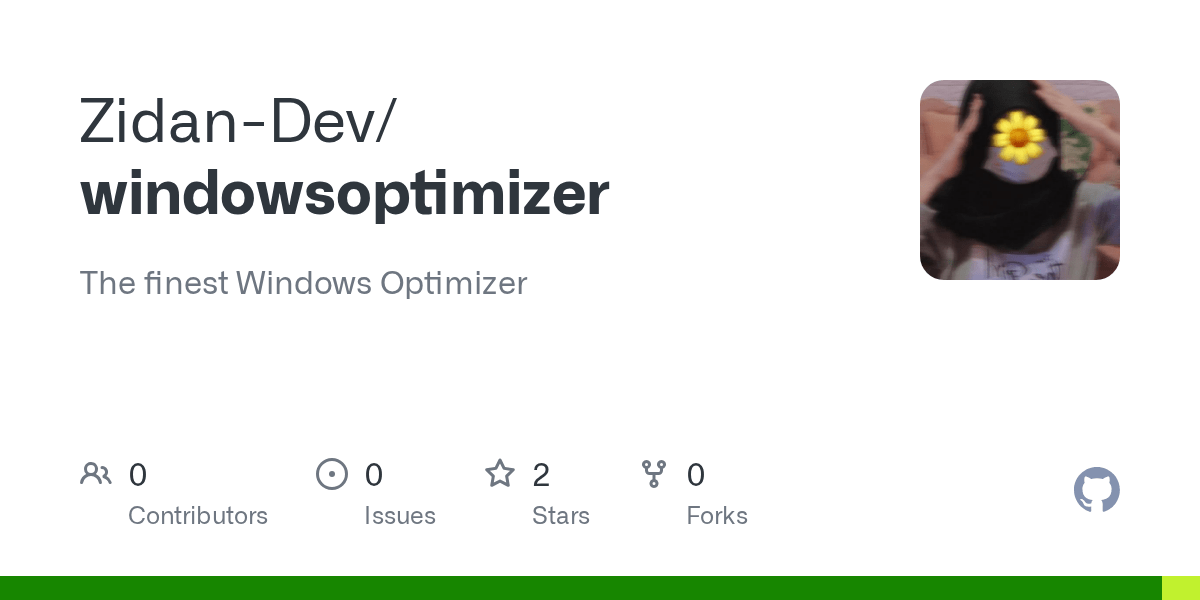 GitHub ZidanDev/windowsoptimizer The finest Windows Optimizer