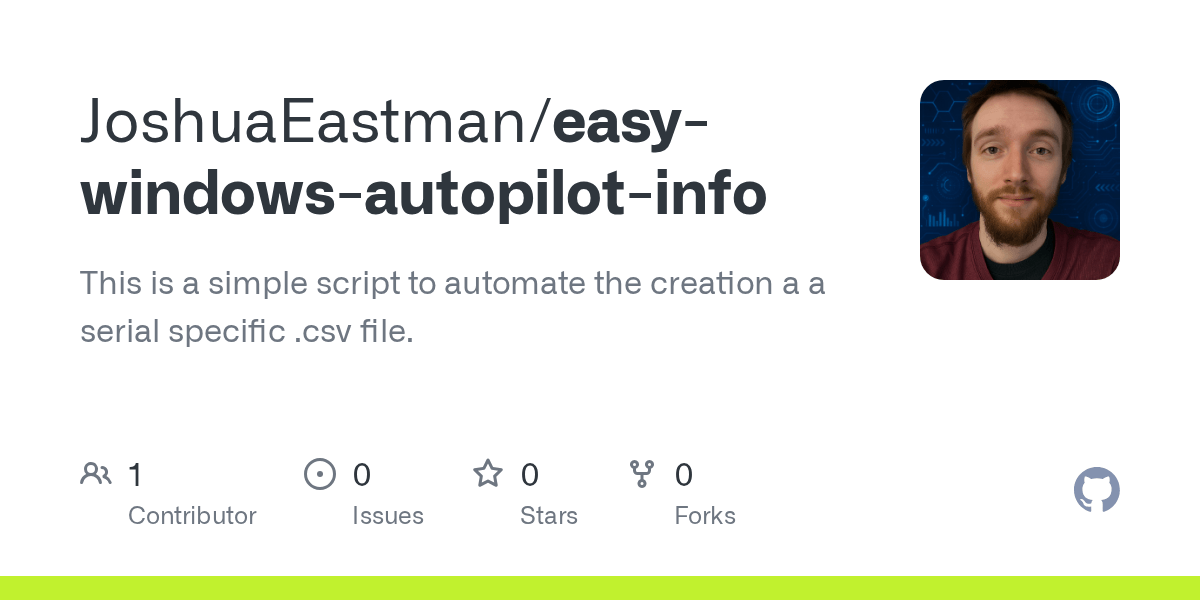 GitHub RealBeastman/easywindowsautopilotinfo This is a simple