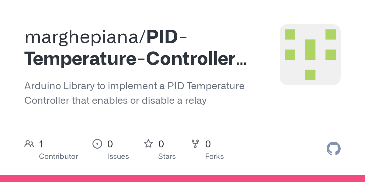 GitHub marghepiana/PIDTemperatureControllerArduinoLibrary