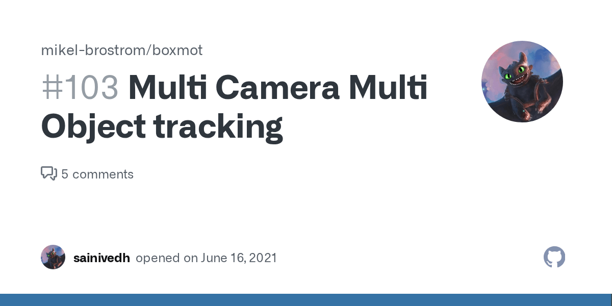 Multi Camera Multi Object tracking · Issue 103 · mikelbrostrom/Yolov5