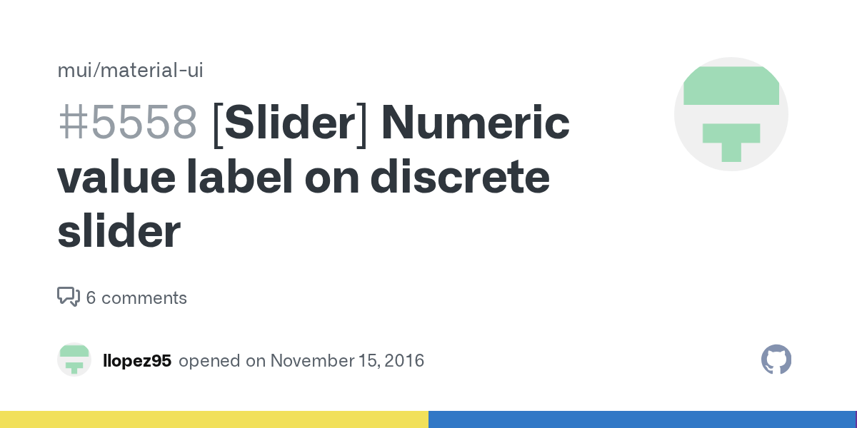 [Slider] Numeric value label on discrete slider · Issue 5558 · mui