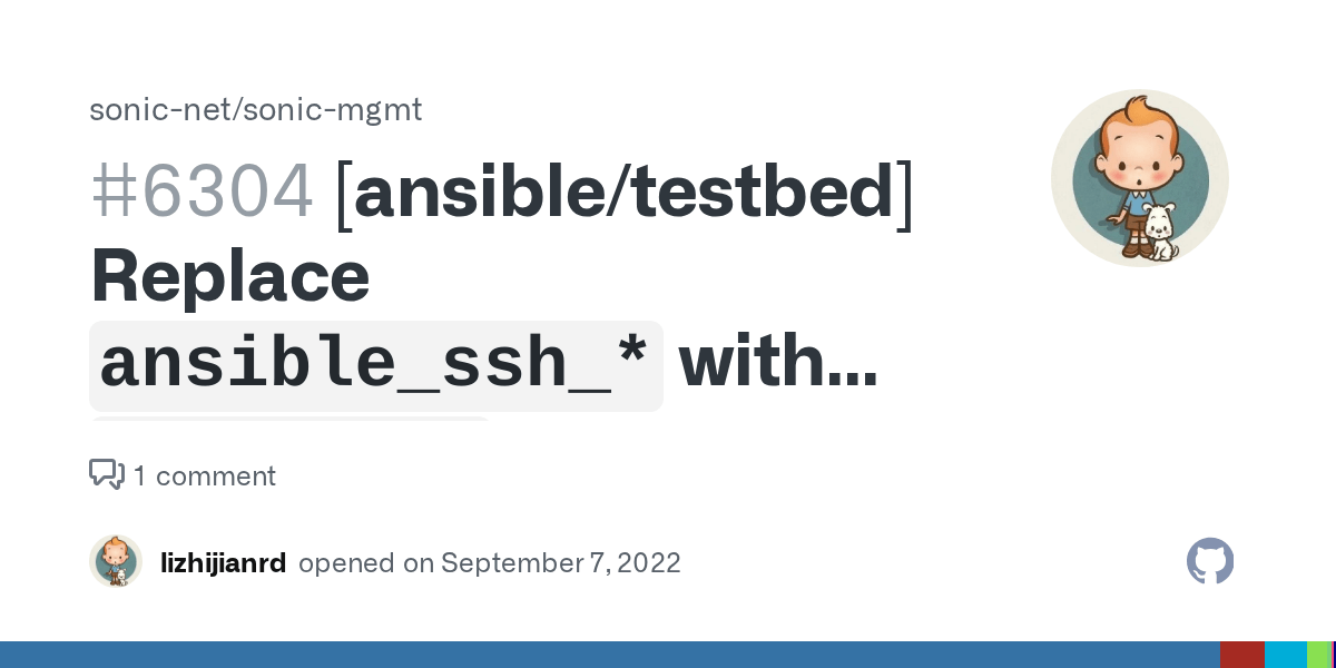 [ansible/testbed] Replace `ansible_ssh_*` with `ansible_*` in ansible