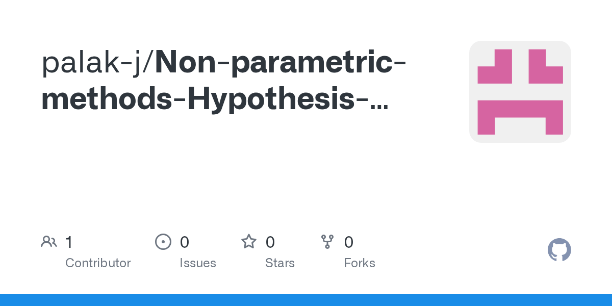 GitHub palakj/NonparametricmethodsHypothesistesting