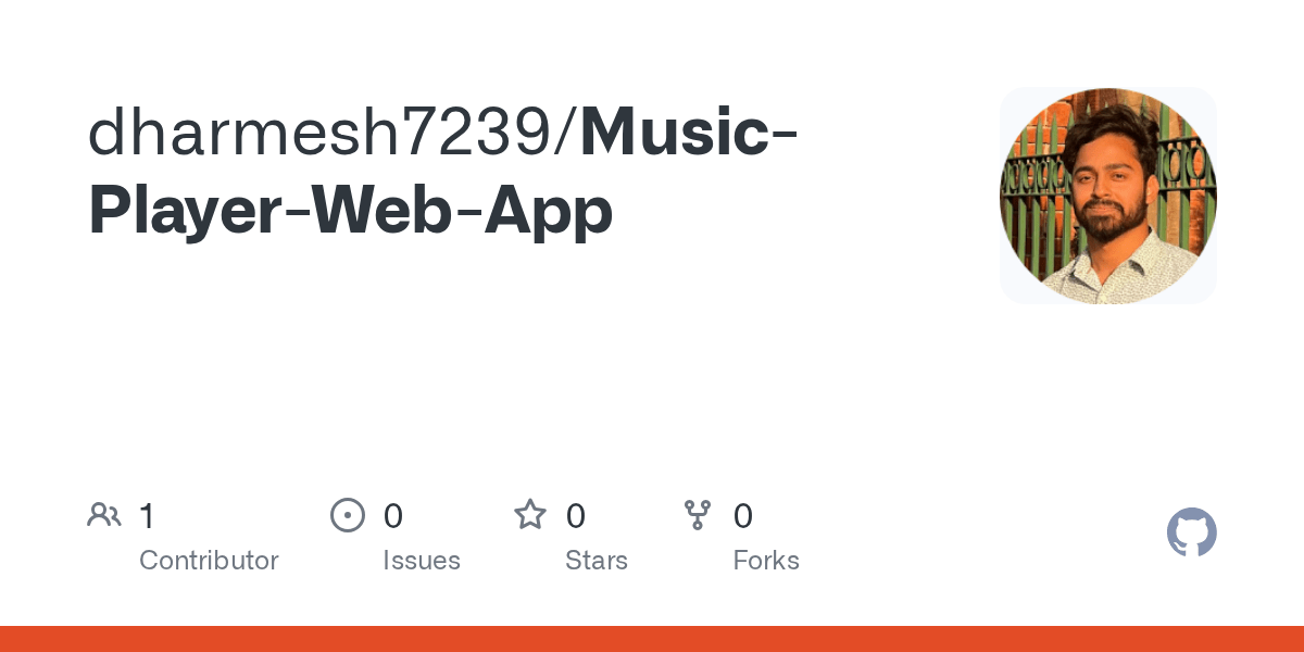 GitHub dharmesh7239/MusicPlayerWebApp