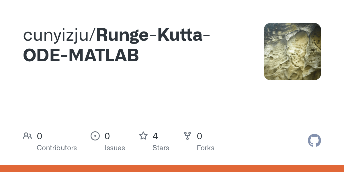 GitHub cunyizju/RungeKuttaODEMATLAB