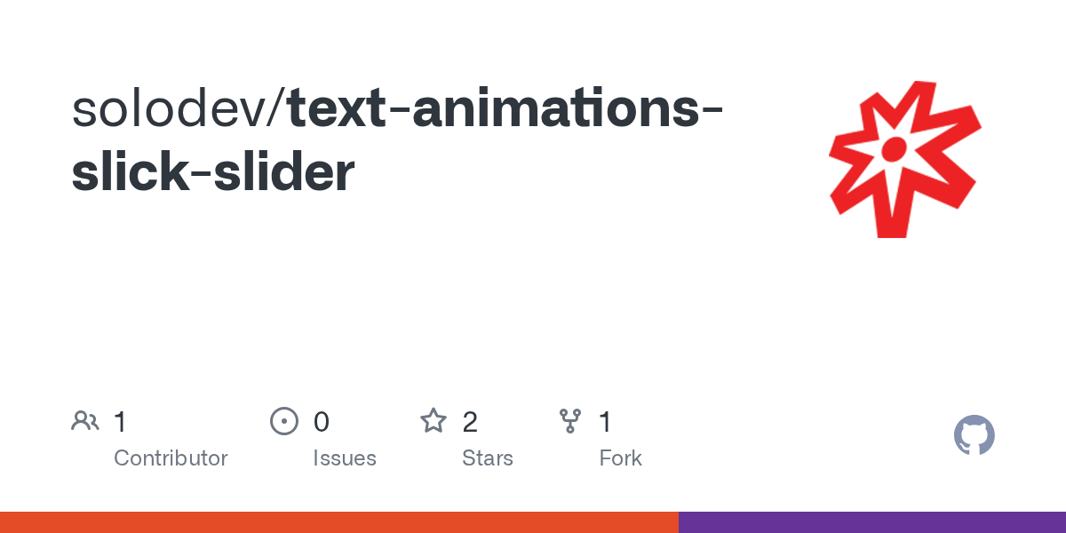GitHub solodev/textanimationsslickslider