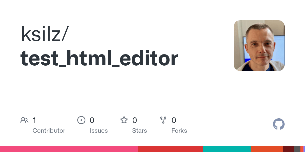 GitHub ksilz/test_html_editor