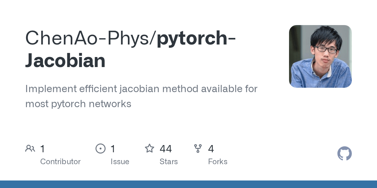 pytorchJacobian/jacobian.py at master · ChenAoPhys/pytorchJacobian