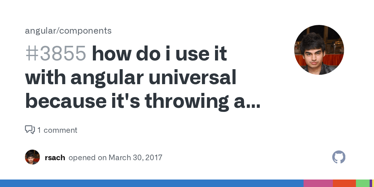 how do i use it with angular universal because it's throwing a lot of