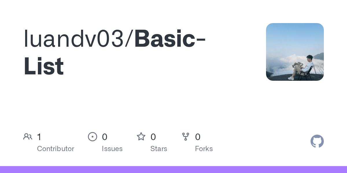 GitHub luandv03/BasicList