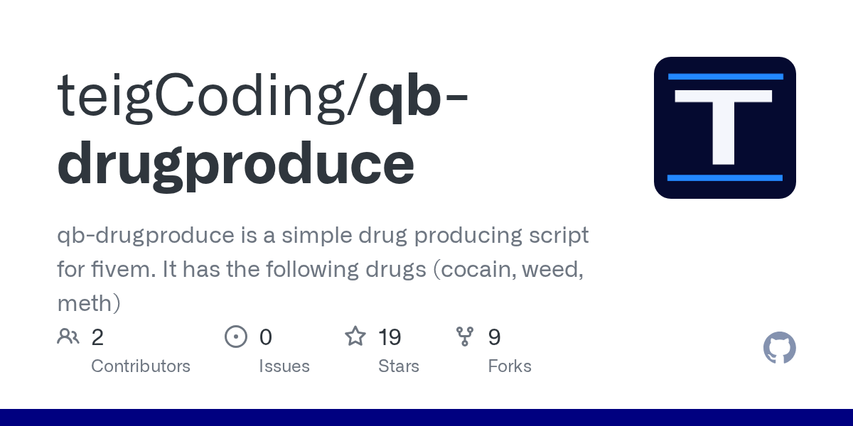 GitHub teigCoding/qbdrugproduce qbdrugproduce is a simple drug