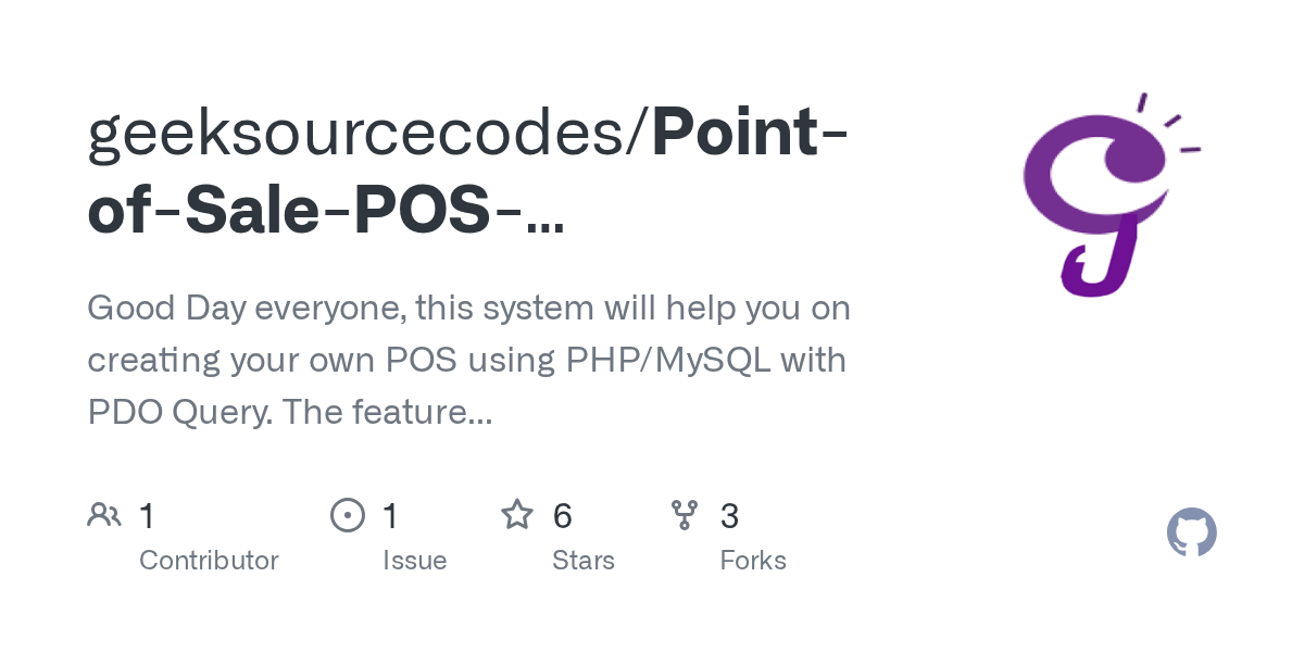 PointofSalePOSManagementSysteminPHPMySQLWithPDOQuery/README