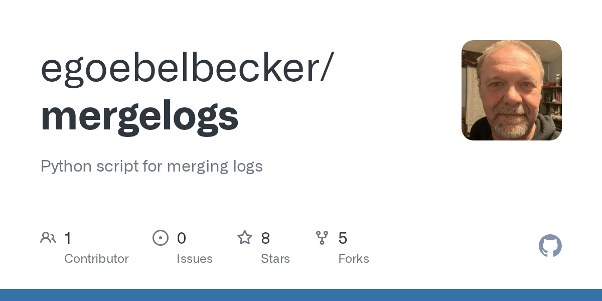 GitHub egoebelbecker/mergelogs Python script for merging logs