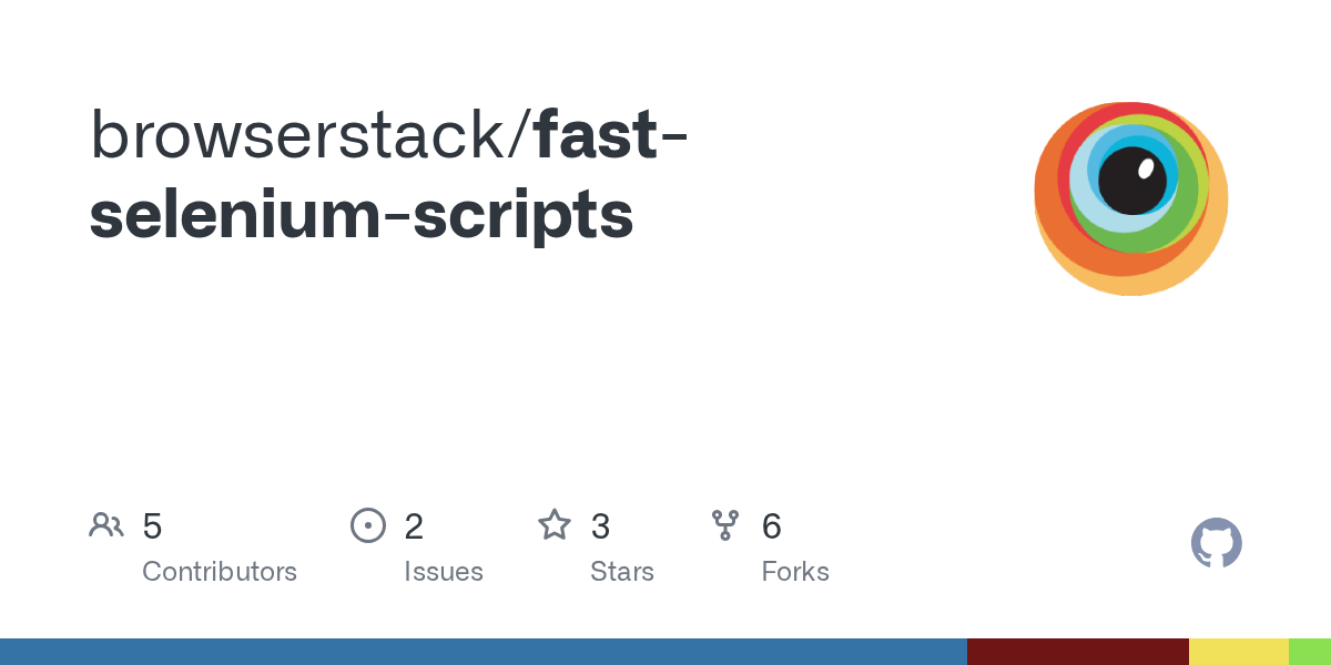 GitHub browserstack/fastseleniumscripts