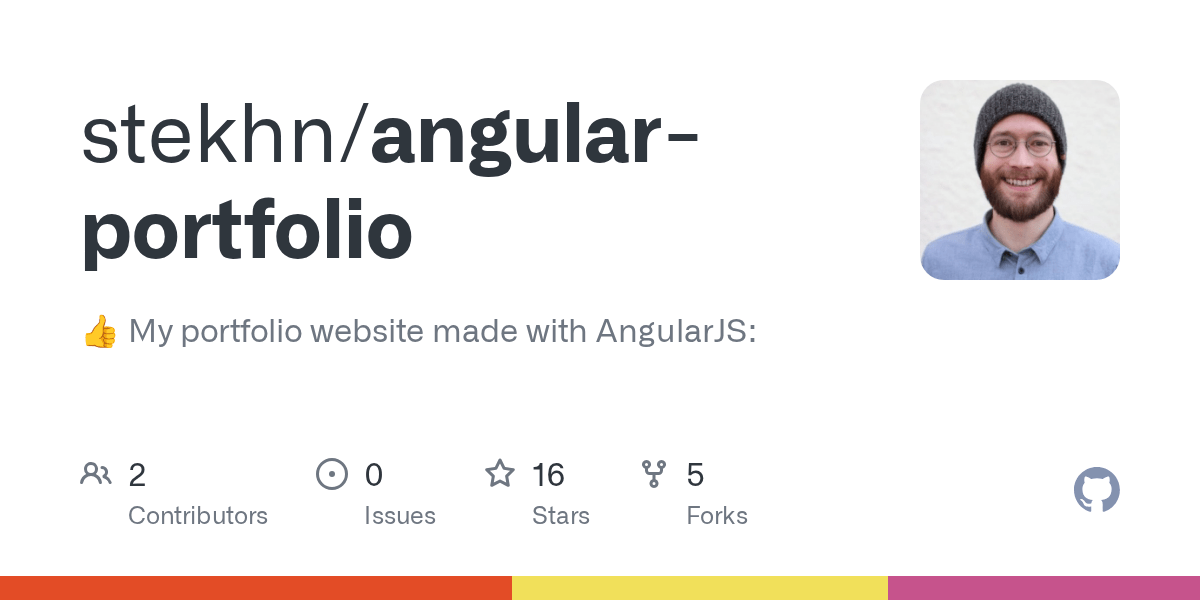 GitHub stekhn/angularportfolio 👍 My portfolio website made with