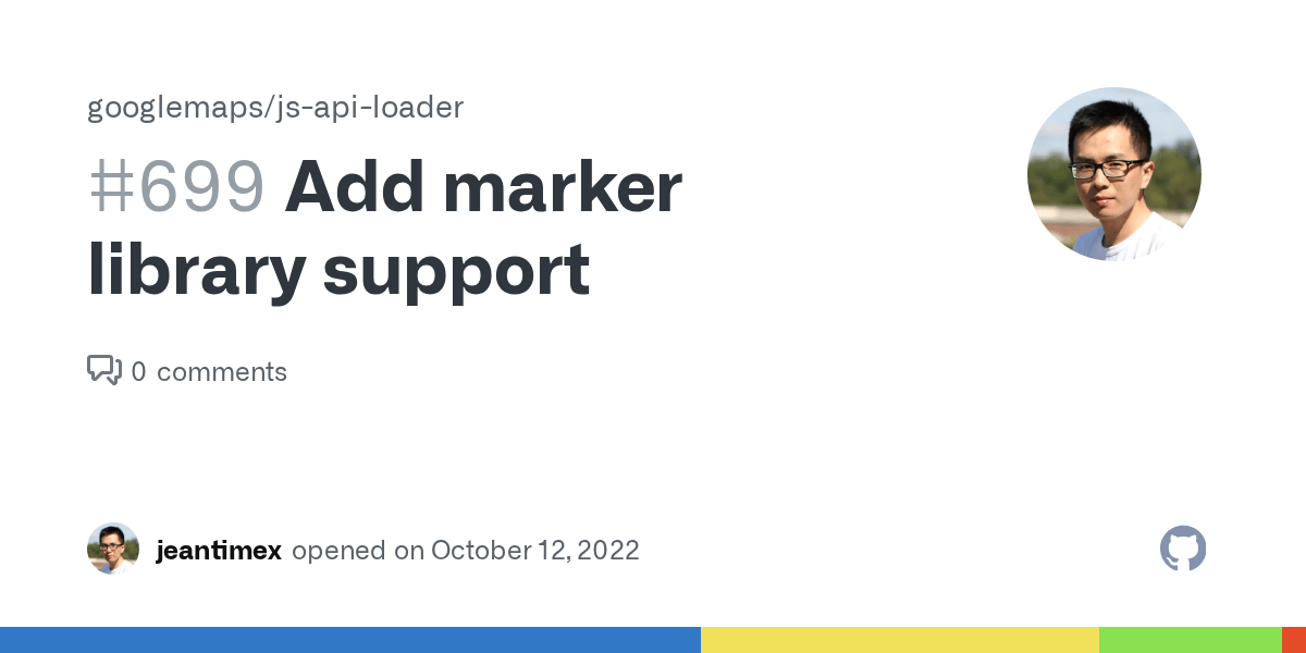 Add marker library support · Issue 699 · googlemaps/jsapiloader · GitHub