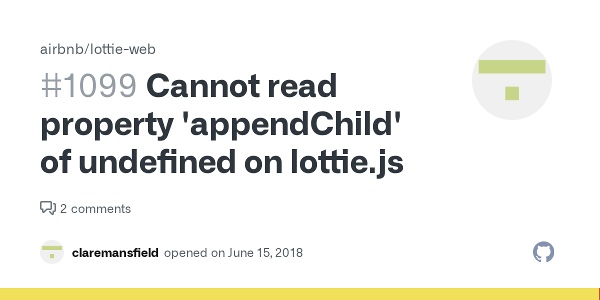 Cannot read property 'appendChild' of undefined on lottie.js · Issue