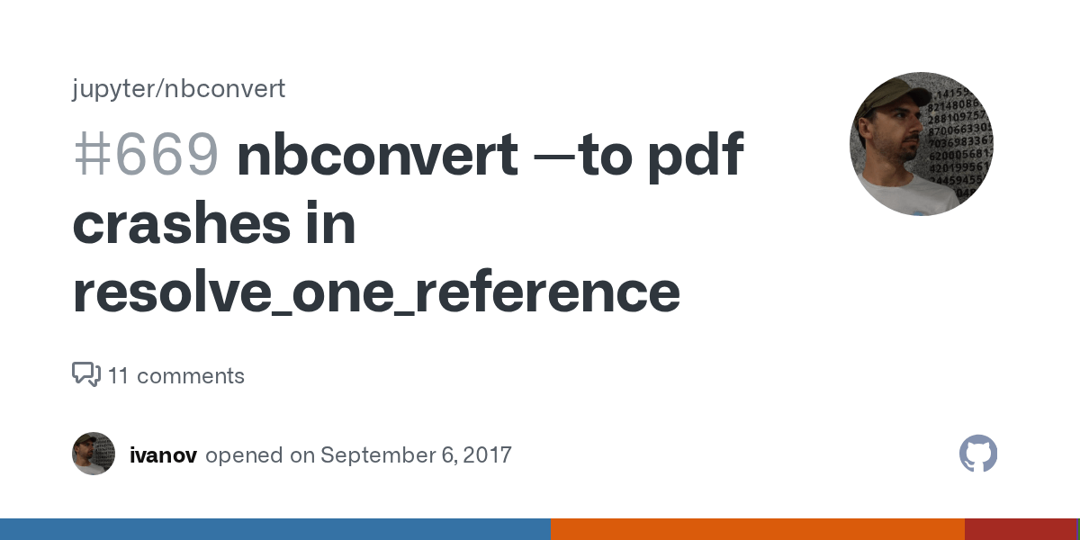 nbconvert to pdf crashes in resolve_one_reference · Issue 669