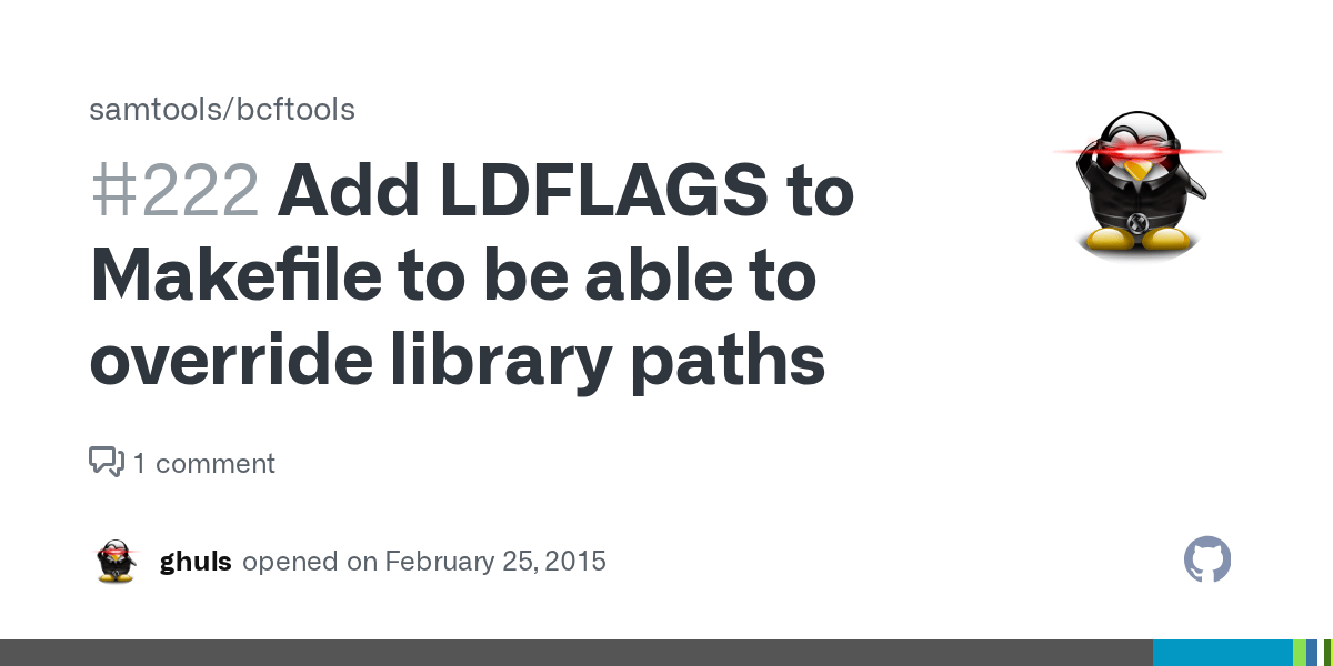 Add LDFLAGS to Makefile to be able to override library paths · Issue