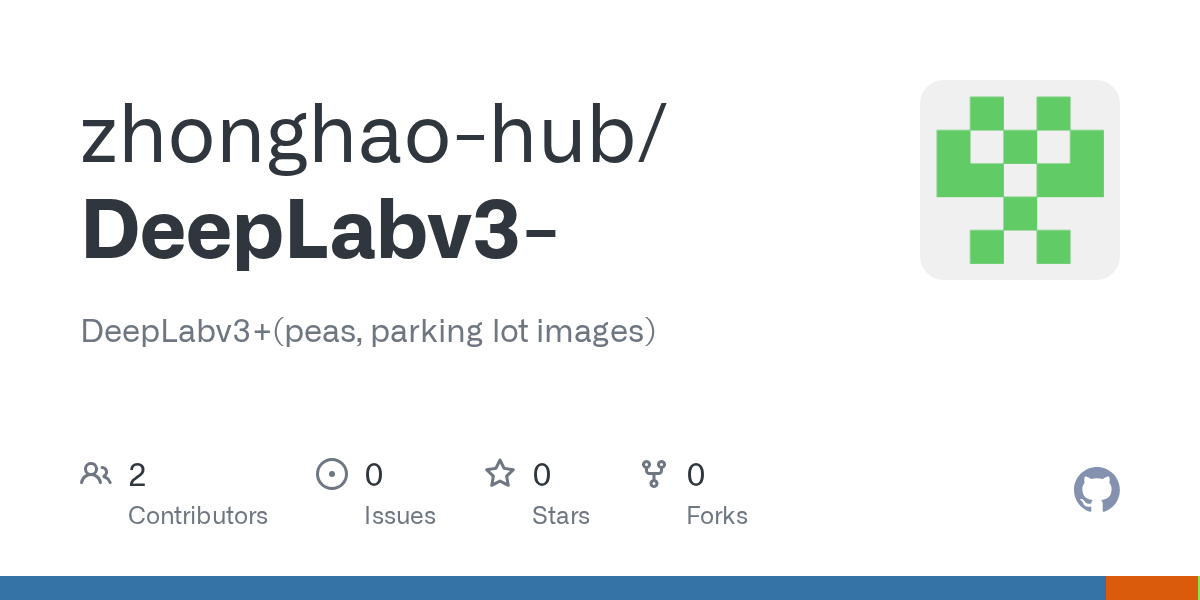 GitHub zhonghaohub/DeepLabv3 DeepLabv3+(peas, parking lot images)