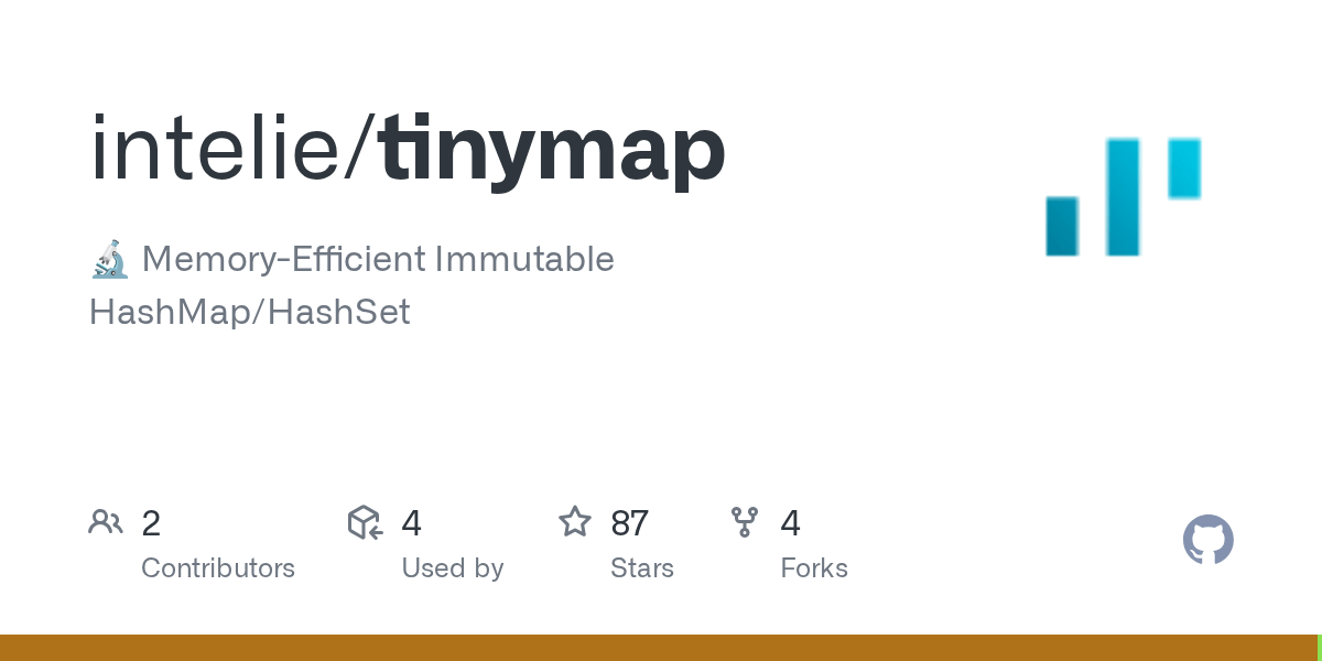 GitHub intelie/tinymap MemoryEfficient Immutable HashMap/HashSet