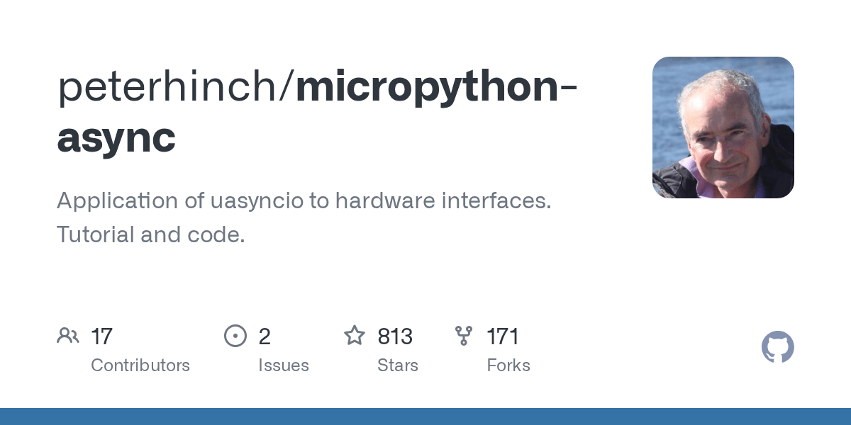 micropythonasync/TUTORIAL.md at master · peterhinch/micropythonasync