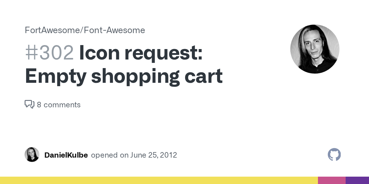 Icon request Empty shopping cart · Issue 302 · FortAwesome/FontAwesome · GitHub