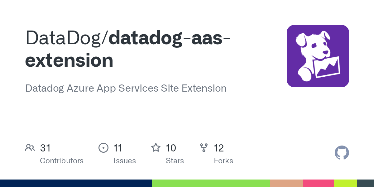 GitHub DataDog/datadogaasextension Datadog Azure App Services Site