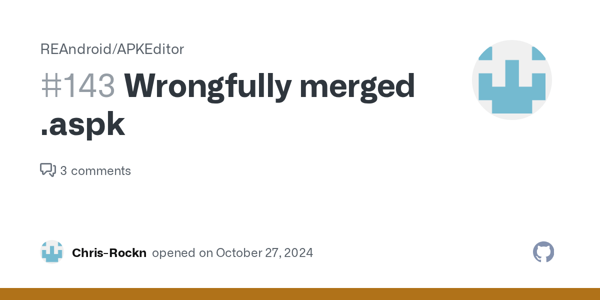 Wrongfully merged .aspk · Issue 143 · REAndroid/APKEditor · GitHub