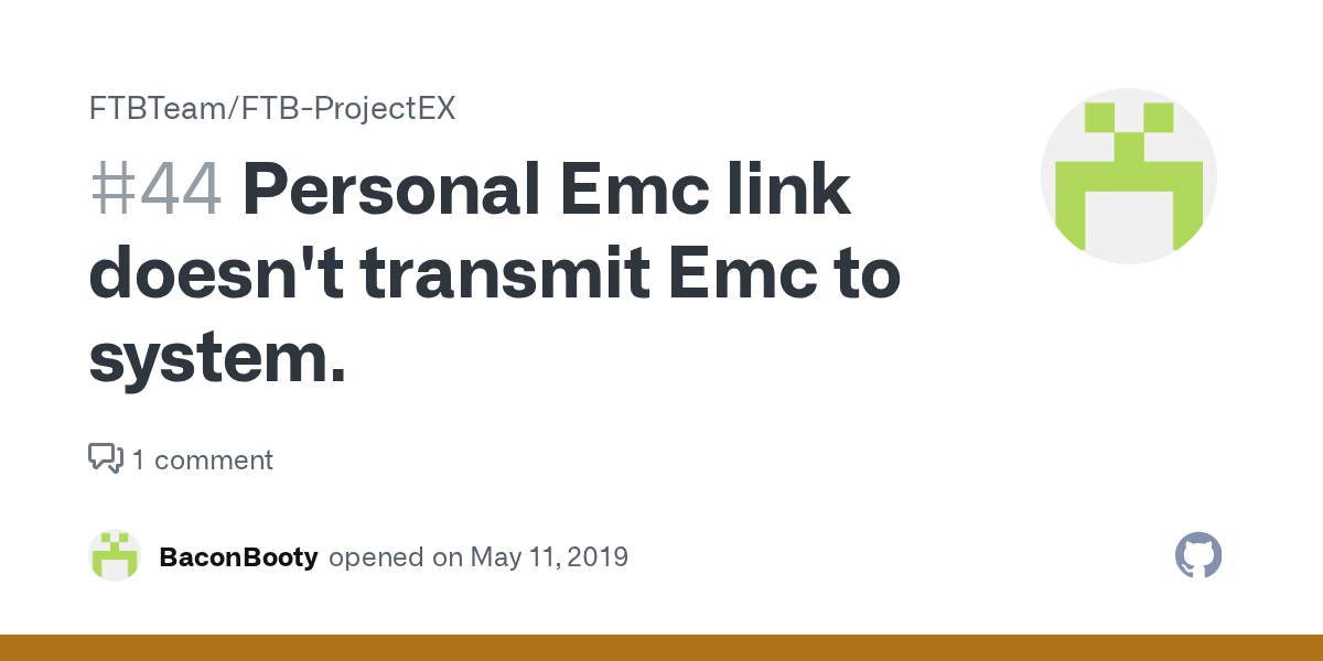 Personal Emc link doesn't transmit Emc to system. · Issue 44 · FTBTeam