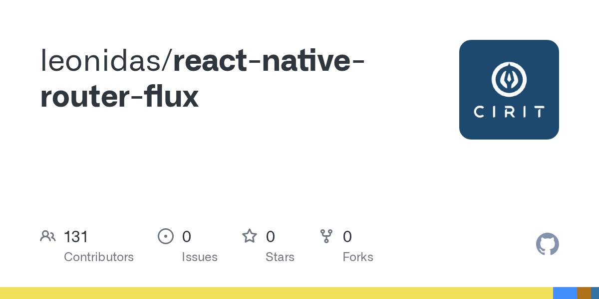 GitHub leonidas/reactnativerouterflux
