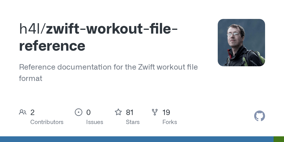GitHub h4l/zwiftworkoutfilereference Reference