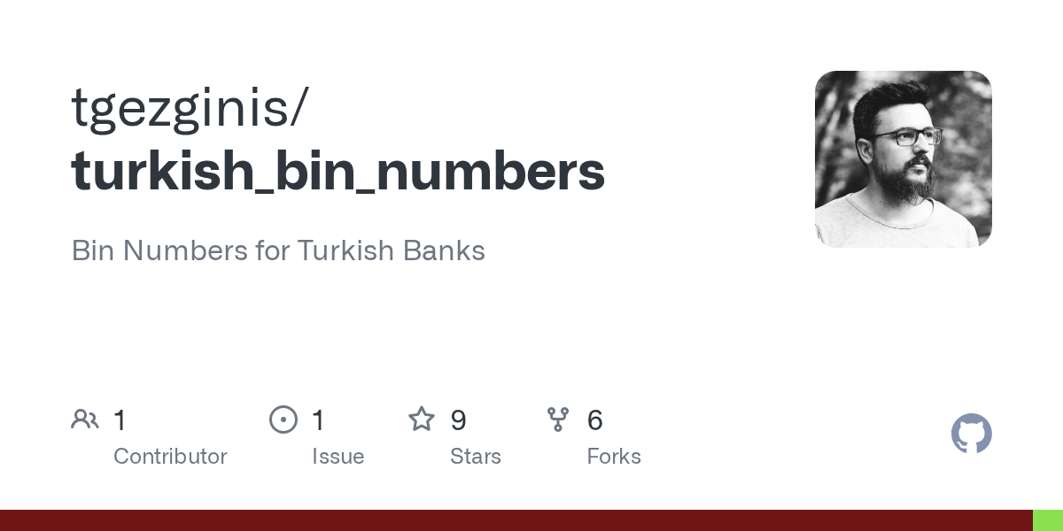 GitHub tgezginis/turkish_bin_numbers Bin Numbers for Turkish Banks