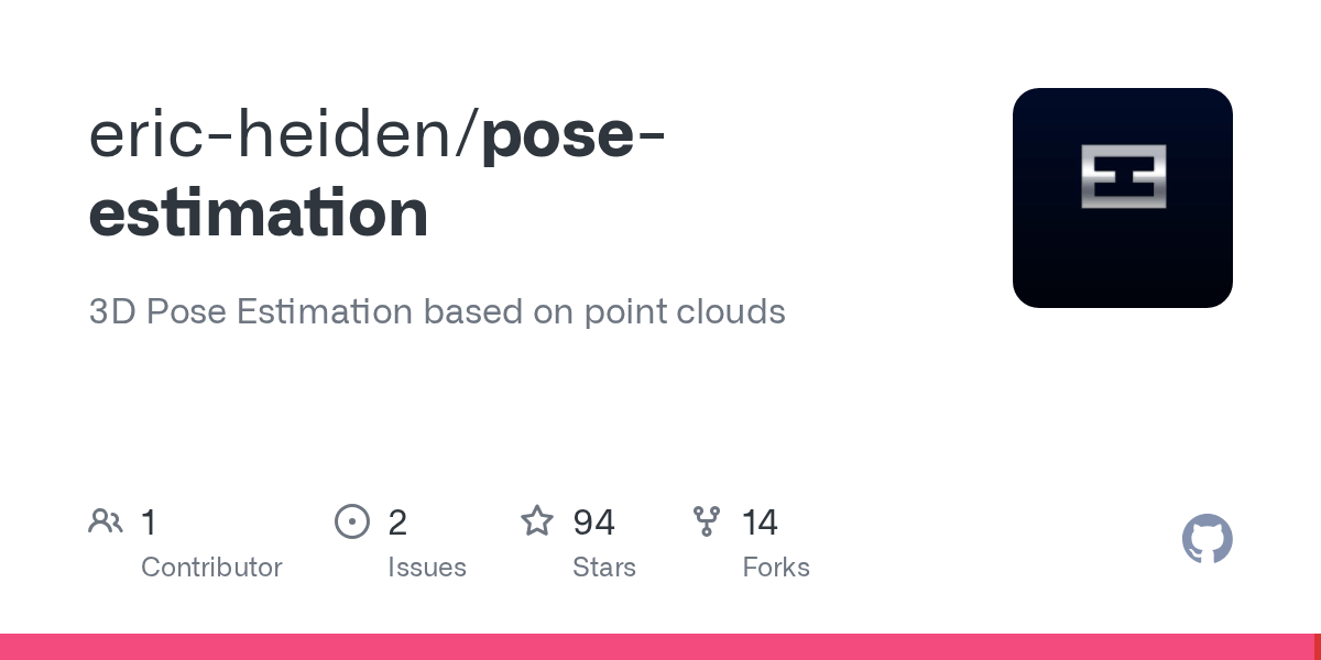 GitHub ericheiden/poseestimation 3D Pose Estimation based on point