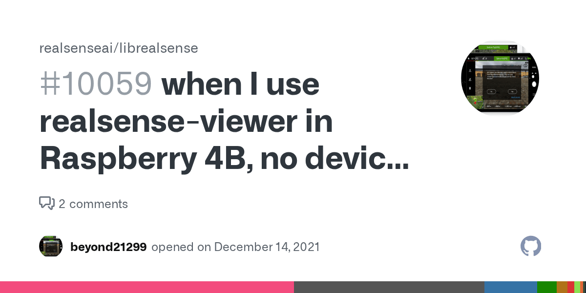 when I use realsenseviewer in Raspberry 4B, no device connected