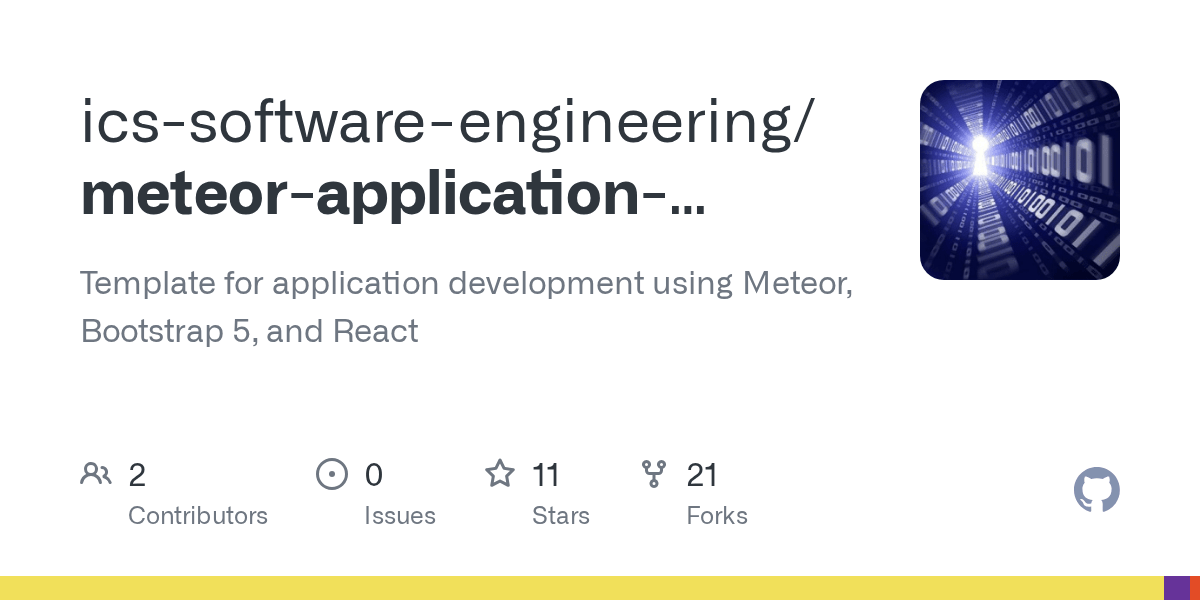 GitHub icssoftwareengineering/meteorapplication