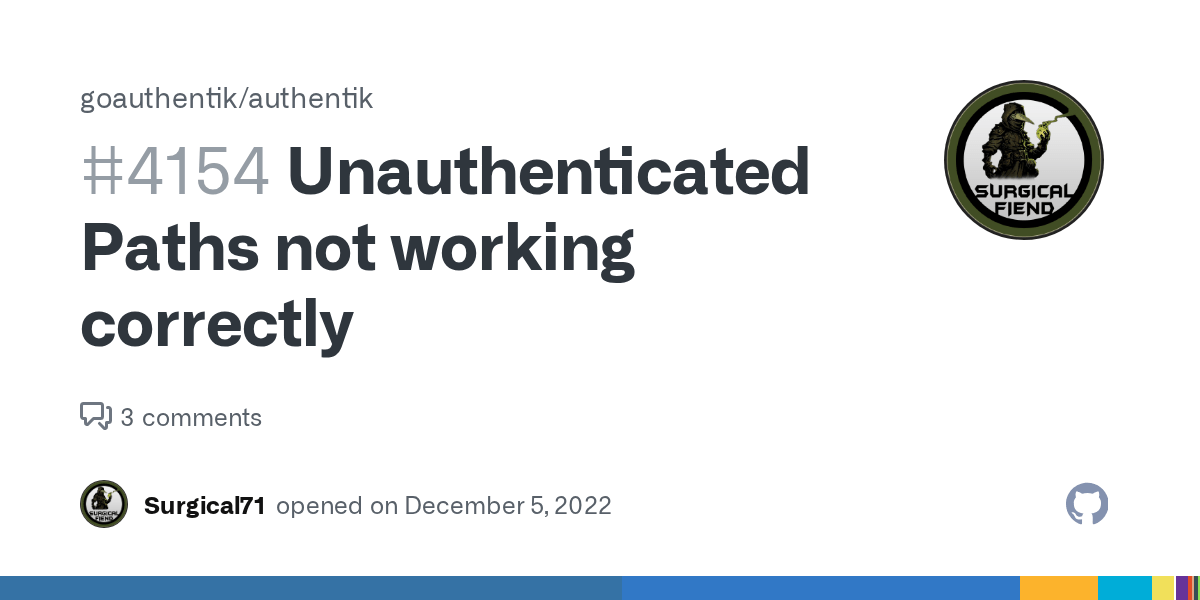 Unauthenticated Paths not working correctly · Issue 4154 · goauthentik/authentik · GitHub