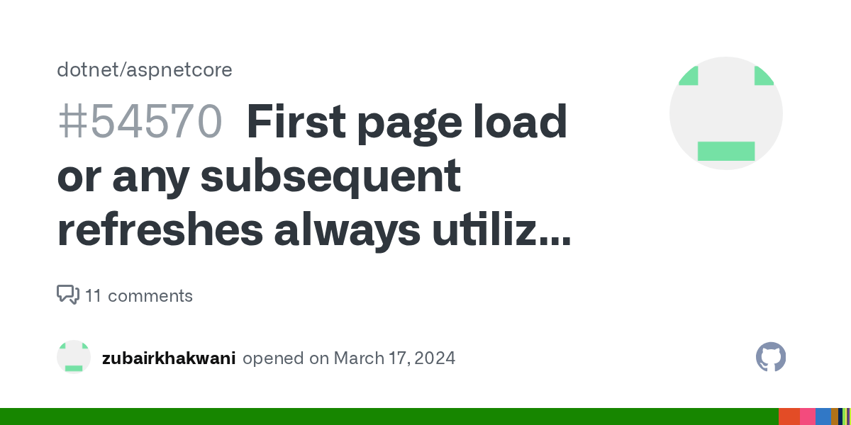 First page load or any subsequent refreshes always utilize Blazor