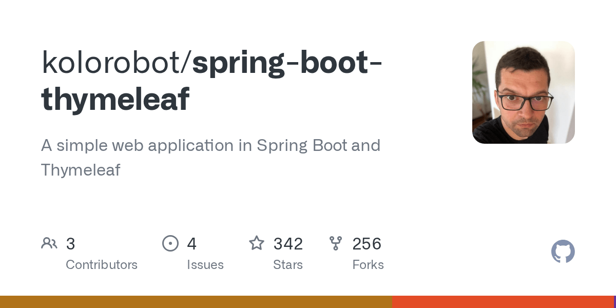 GitHub kolorobot/springbootthymeleaf A simple web application in